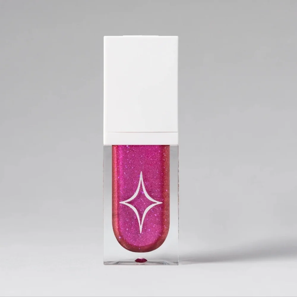 HALF MAGIC Drip Glitter Lip Gloss "No  Fux Fuchsia" - Picture 2 of 9